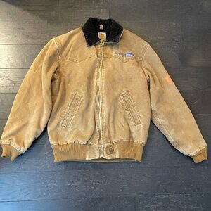 VTG Carhartt Jacket Mens Medium J14 BRN Synovex Choice in brown HTF western coat
